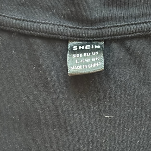 Cropped Black cropped long sleeve SHEIN US size large - Picture 2 of 2